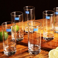 Ocean Owl Delight 6pcs Heat Resistant Glass Juice Cups Cold Drink Milk Tea Cups Modern round Shape L