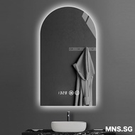 MNS Bathroom Wall Mirror Smart Mirror Arch LED Cosmetic Mirror Bathroom Wall Mount LED Arch Dressing Mirror Toilet Mirror