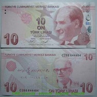 土耳其10裡拉2009年C冠全新UNC外國錢幣收藏保真紙鈔Turkey凱末爾#紙幣#錢幣#外幣