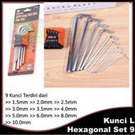 L Key Set 9 Pcs Set Hexagonal Key 04_KNCI.LHEX9/
