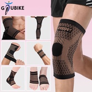 GTUBIKE 1PCS Sport Fitness Copper Knit Stretch Knee Protector+Wristband Support+Ankle Support+Elbow Pads+Hand Guards+Basketball Knee Brace