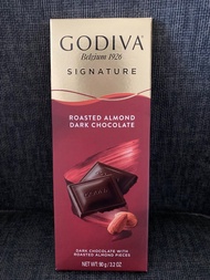 Godiva Signature Roasted Almond Dark Chocolate/烘烤杏仁黑朱古力 (90g)