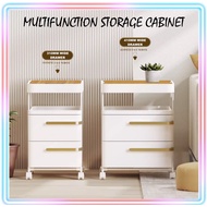 Mulitfunction bedside storage cabinet table hom shelf modern narrow drawer space savers 1-6 Layers