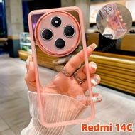 Xiaomi Redmi 14C 2024 Phone Casing Square Soft Case Protect Redmi 14C 14R 13C Red MI14C Redmi14 C Re