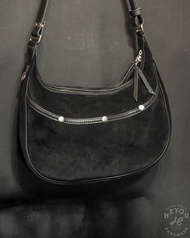 Easy Hobo Bag 隨身包 - Suede Black 麂皮黑