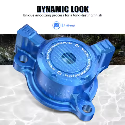 NICECNC 6061 Billet Aluminum Transparent Oil Filter Cover with 1PCS O-ring CNC For Yamaha YFZ450R 20