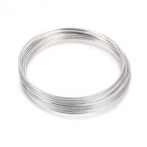 about 10circle/Set Steel Memory Wire Bracelets Making Nickel Free Platinum 5.5cm Wire : 18 Gauge 1.0