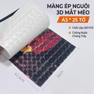 Glitter cold lamination film, 3D transparent self-adhesive A4 size (Not printed) TooYoo PSP0274