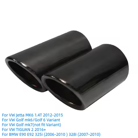 Exhaust Muffler Tips For Volkswagen VW Golf Mk6 MK7 Jetta MK6 1.4T 2012-2015 For TIGUAN 2 2017-2019 