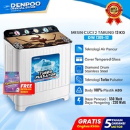 DENPOO MESIN CUCI 2 TABUNG DW 1309H NEW ( 13 KG )