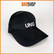 UNIQ hat 2 colors, black and white, fashionable brand name - Broshop