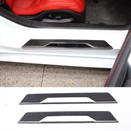 Exterior Car Door Welcome Sill Scuff Plate Trim Protector Kits Accessories For Chevrolet Corvette C8