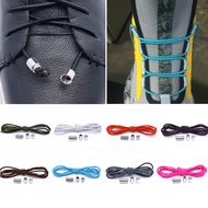 1 Pair No Tie Shoe Laces Elastic Shoelaces Round Metal Buckle Kids Adult Quick Lock Shoelace Leisure