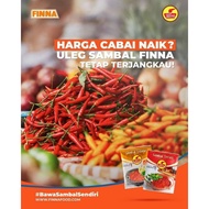 Finna Food Chili Sauce, Cayenne Pepper, Spicy Onion, 20 Gram Sachet Packaging, Durable