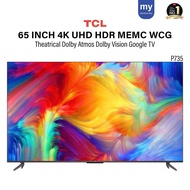 TCL 65P735 65 Inch 4K UHD HDR WCG Google TV Android TV Smart TV Youtube Netflix MEMC Dolby Atmos Dol