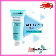 Cosmoderm Niacinamide Salicylic Acid Soothing Cream Cleanser 125ml | Pencuci muka BHA pimple acne skin acne scar pore
