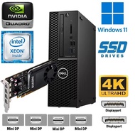👹💪NVIDIA Quadro GPU Dell Precision 3430 SFF Intel Xeon 6C/12T E2146G 3.50Ghz (4.50GHz) u2 64B RAM u2