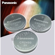 Hi tech☬∏☁2PCS Original Panasonic CR2450 CR 2450 3V Lithium Button Cell Battery Coin Batteries For W
