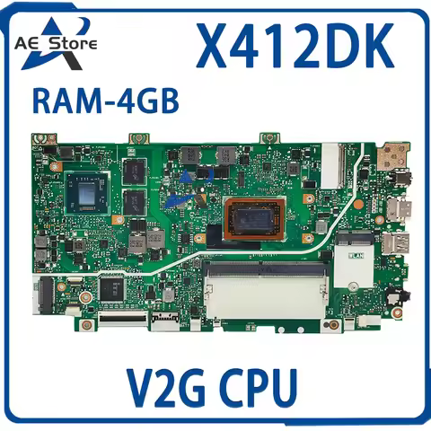 X412DK Mainboard R412DA F412DA A412DA A412DK F412DK X412DA Laptop Motherboard R3 R5 R7 4GB/RAM V2G/U