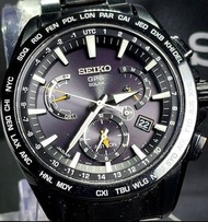 SEIKO ASTRON GPS 太陽能手錶太陽能 GPS 衛星電波手錶雙時 SBXB079 8X 系列