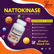 NATTOKINASE  60 Veg Caps  2000 FU (100mg) - Lowers Blood Pressure - Blood Thinner - Reduces Pain - Dissolves Blood Clots - Helps Vision -  Increases Fertility - Eliminates Migraines - Relieves Edema - Heals Varicose Veins