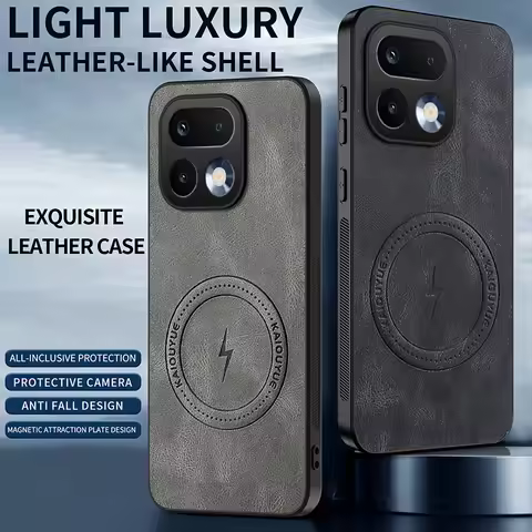 For Realme 15 16 Pro + 15T 15X Luxury Classic Leather Magnetic Phone Case For Realme C71 C85 C100 No