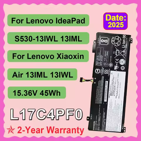 LAPTOP BATTERY L17C4PF0 L17M4PF0 For Lenovo Xiaoxin Air 13IWL 13IML,Ideapad S530-13IWL 4ICP4/41/110 