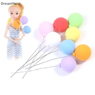 [DreamNest] 8Pcs/set 1/12 Dollhouse Miniature Colorful Balloons Doll House Decor Toy (th)