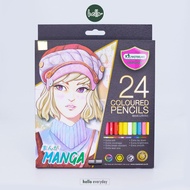 Master Art (มาสเตอร์อาร์ต) ดินสอสีไม้มาสเตอร์อาร์ต รุ่น มังงะ MANGA จำนวน 24/36/50 สี