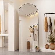 MOKOM 160-180CM Mirror With Stand Floor-To-Ceiling Wall Mounting Mirror Full Body Metal Borde