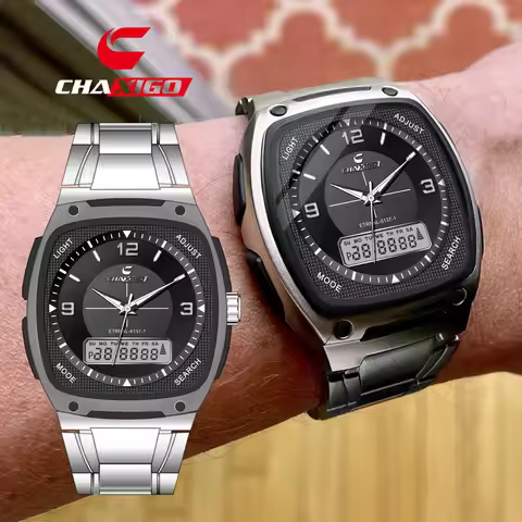 CHAXIGO 6137 Fashion Men's Watch Luminous Waterproof Calendar Alarm Clock Multi Functional Watches f