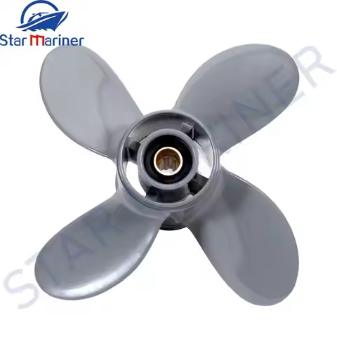Propeller 4 Blade 9 1/4X10 58134-ZV4-010AH For Honda Yamaha Outboard BF8D BF9.9D BF9.9 BF15A BF15D B