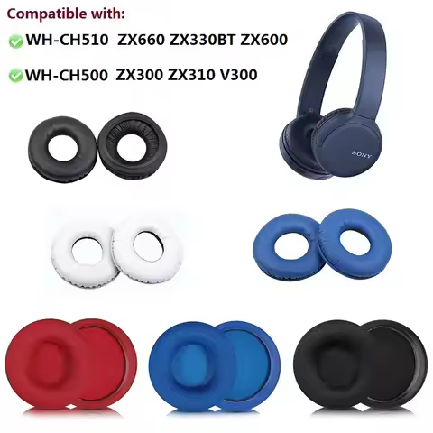 Ear Pads For SONY WH-CH500 WH-CH510 ZX330BT ZX600 ZX660 ZX300 V300 V200 headphones replacement earmu