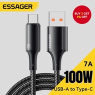ESSAGER 7A Fast Cable 100W  - USB A to USB C Fast Charging