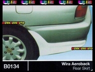 B0134 Proton Wira Aeroback Fiber Rear Skirt Body kit Bodykit