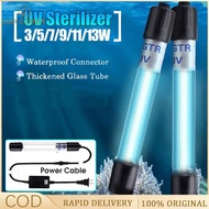 11-13W Fish Tank UV Sterilization Aquarium Lamp Disinfection Sterilizer UV Light Waterproof Light