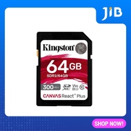 64 GB SD CARD (เอสดีการ์ด) KINGSTON CANVAS REACT PLUS (SDR2/64GB)