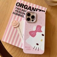 Pink Hello Kitty Apple 16pro Phone Case 15pro Hard Case 14pro/13pro/xs Cartoon