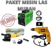 Las 450 Watt lakoni 120a Trafo Travo Las + Mesin Gerinda 4 inch + Bor