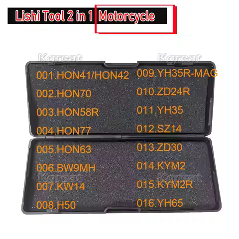 LISHI 2 IN I Motorcycle HON41/HON42 HON70 HON58R HON77 HON63 BW9MH KW14 H50 ZD24R YH35 SZ14 ZD30 KYM