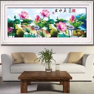 Lotus cross-stitch painting 11ct and 9ct