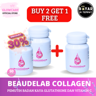 Promo Buy 2 Get 1 Free - Beaudelab Collagen - Pemutih Badan Permanen - 50 Kapsul Murah - Bisa COD -