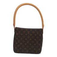 LOUIS VUITTON Looping MM 肩背包 M51146 Monogram 棕色 二手 LV 女士