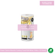 Paseo Calorie Absorbs Cooking Towel Roll White Emboss 70 Sheets