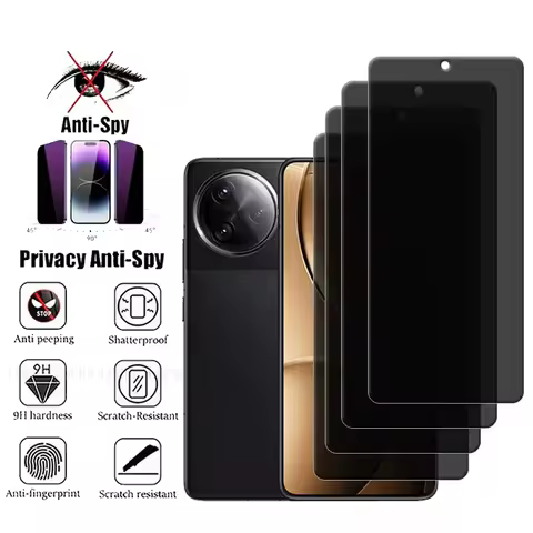 4Pcs For Poco F7 Ultra Glass For Xiaomi Poco F7 Ultra Screen Protector Protective Anti-Spy Privacy T