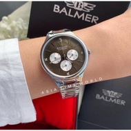 BALMER | 8157M SS-10 Multifunction Women Watch Mother of Pearl Dial Two-tone Ceramic Stainless Steel Sapphire Crystal