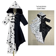 Disney Cruella De Vil Costume for Women Movie Character Cosplay for Adults Halloween Party