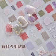Arrival The Next Day Autumn Winter Colorful Fabric Manicure Stickers Tomoni DIY Materials Accessorie
