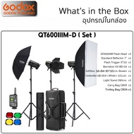 Godox Studio Flash QT600IIIM-D SET ชุดแฟลชสตูดิโอ 600W ( QT600III M ) / Godox Thailand