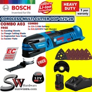 COMBO Bosch Cordless Multi-Cutter GOP12V-28 Professional Blade Set**SOLO OR Battery & Charger SET GO